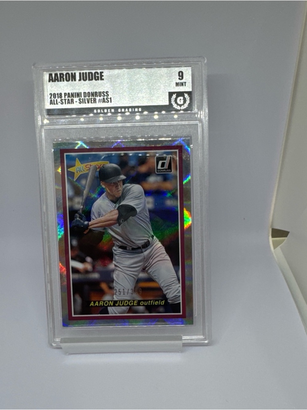 Aaron Judge 2018 Panini Donruss All-Star Silver #AS1 number 251 / 349